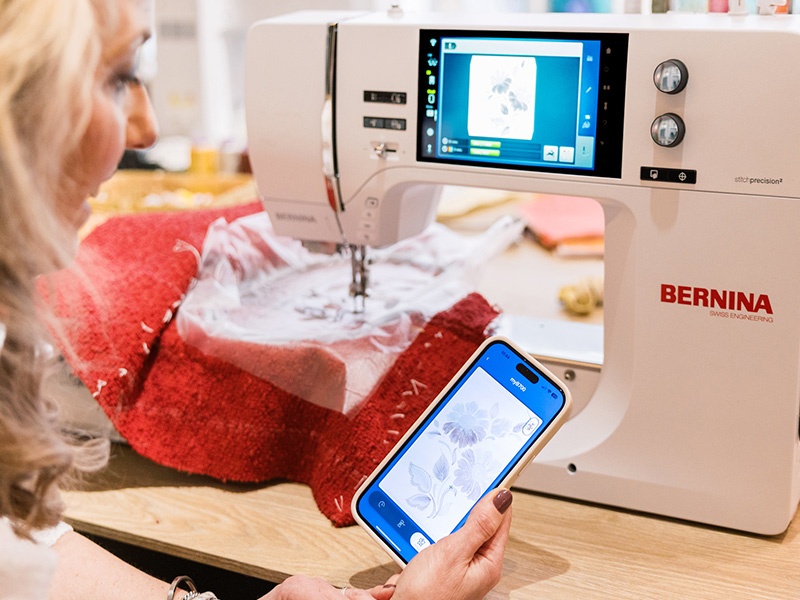 Hafciarka Bernina B700 PRO. Bernina Hafciarki Maszyna Wiking Polska WIfI Laser Igła Stopka - 5
