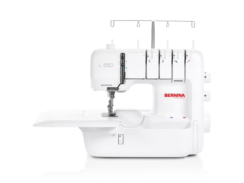 Оверлочна машина Bernina L650 з 2, 3, 4 нитками, автоматична пневматична заправка, швидкість шиття 1200 стібків/хв | Wiking Pols