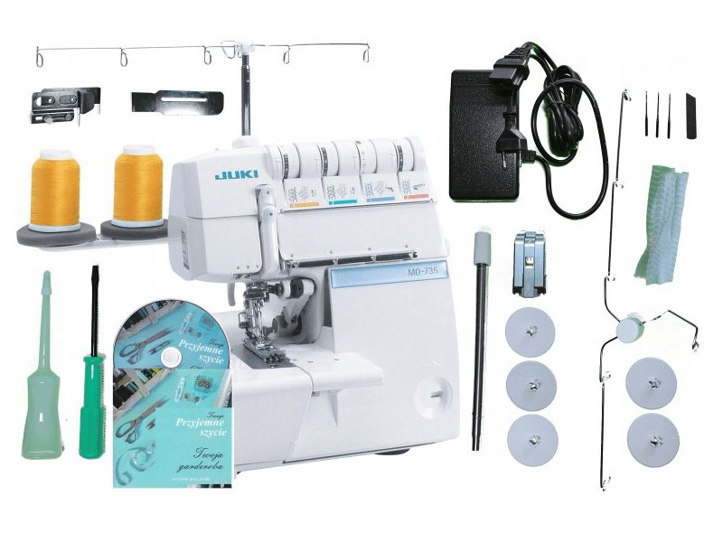 Оверлок Джукі МО-735 PFAFF 5 ниток кришки Wiking Polska - 4 Оверлок Джукі МО-735 PFAFF 5 ниток кришки Wiking Polska - 4