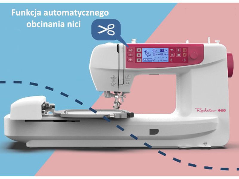 Maszyna do szycia Redstar H400 REDSTAR Maszyny elektroniczne Wiking Polska - 4 Maszyna do szycia Redstar H400 REDSTAR Maszyny elektroniczne Wiking Polska - 4
