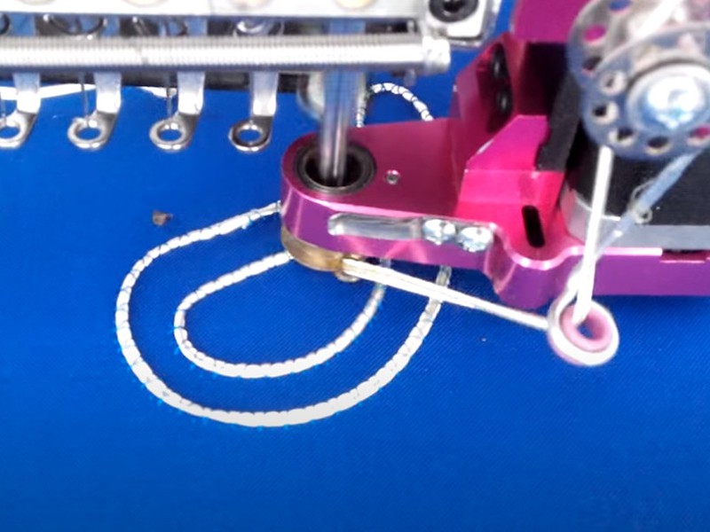 Ricoma cord embroidery attachment