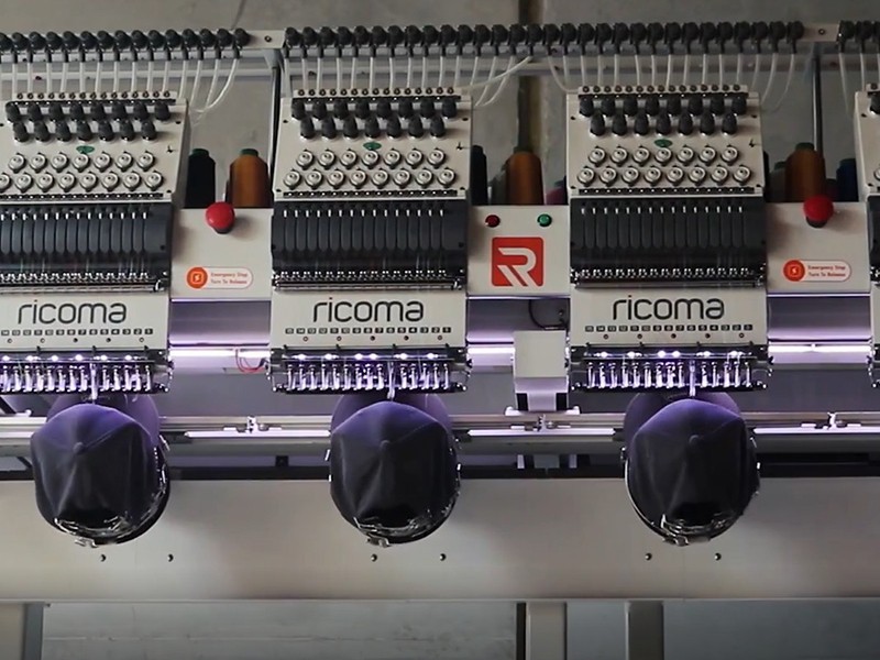 Commercial Embroidery Machine - RICOMA MT-1502 - 2 Heads - 15 Needle