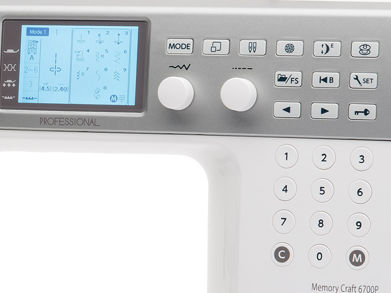 Sewing machine JANOME MEMORY CRAFT 6700P JANOME Electronic machines Wiking Polska - 2