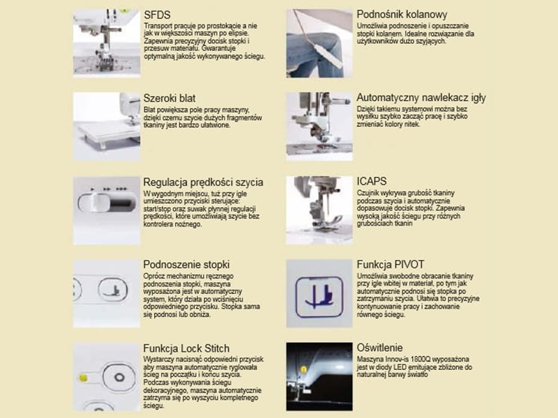 Sewing machine BROTHER NV 1800Q Brother Electronic machines Wiking Polska - 2 Sewing machine BROTHER NV 1800Q Brother Electronic machines Wiking Polska - 2