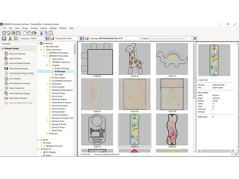 Bernina Designer Plus v 9-Full Version Bernina Programy do haftów Wiking Polska - 14 Bernina Designer Plus v 9-Full Version Bernina Programy do haftów Wiking Polska - 14
