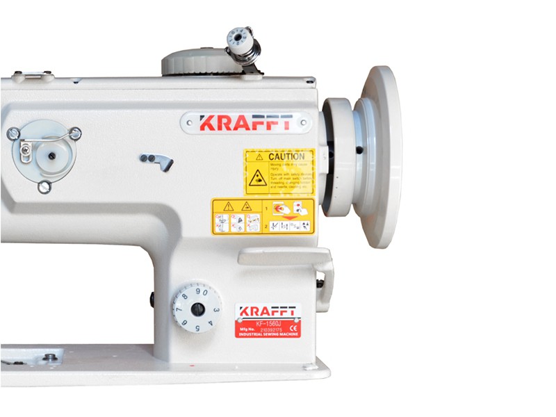 Sewing machine 2-needle lockstitch machine with triple feed KRAFFT KF-1560J 1/2”″ Krafft 2-needle flat lockstitch machines Sewing machine 2-needle lockstitch machine with triple feed KRAFFT KF-1560J 1/2”″ Krafft 2-needle flat lockstitch machines