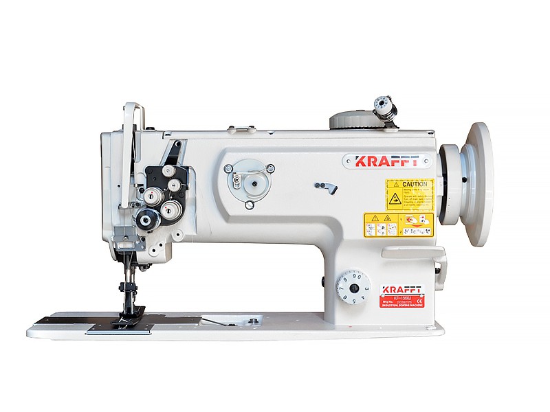 Sewing machine 2-needle lockstitch machine with triple feed KRAFFT KF-1560J 1/2”″ Krafft 2-needle flat lockstitch machines Sewing machine 2-needle lockstitch machine with triple feed KRAFFT KF-1560J 1/2”″ Krafft 2-needle flat lockstitch machines