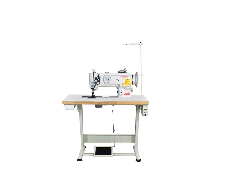 Sewing machine 2-needle lockstitch machine with triple feed KRAFFT KF-1560J 1/2”″ Krafft 2-needle flat lockstitch machines