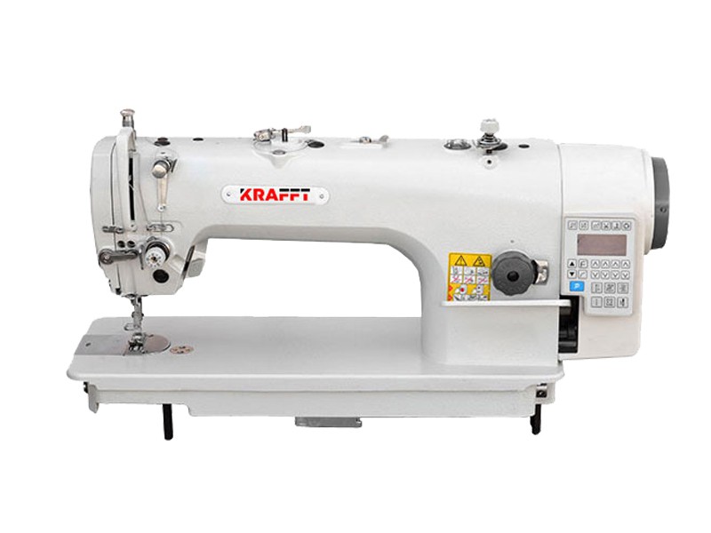 Sewing machine Lockstitch machine with double feed automatic Krafft KF-5410J-7 Krafft Single-needle flat lockstitch machines Sewing machine Lockstitch machine with double feed automatic Krafft KF-5410J-7 Krafft Single-needle flat lockstitch machines