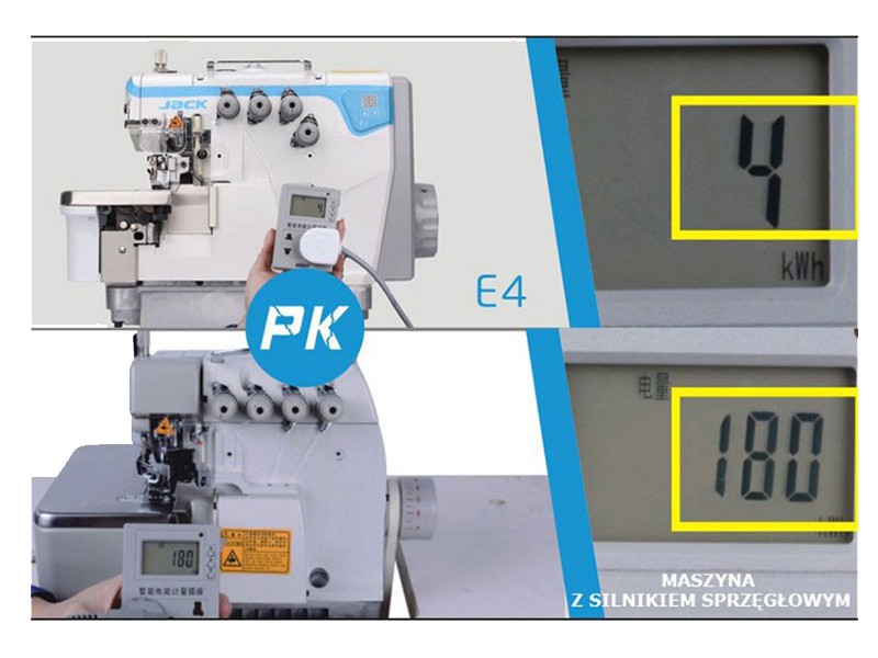 3-thread overlock Jack JK-E4S-3-02/233 Jack Industrial overlocks Wiking Polska - 6
