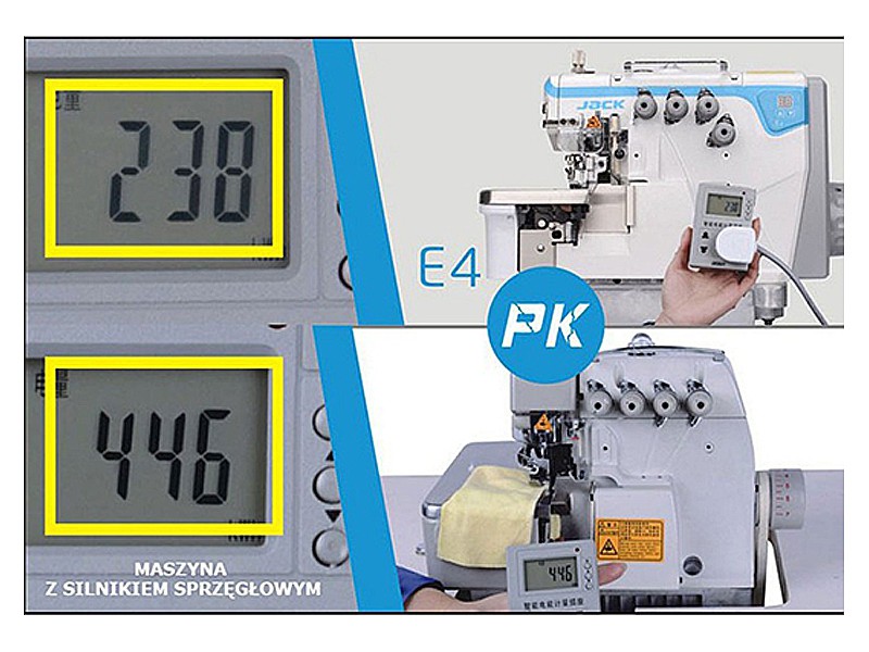 5-thread overlock machine JACK E4S-5-03/333 Jack Industrial overlock machines Wiking Polska - 6
