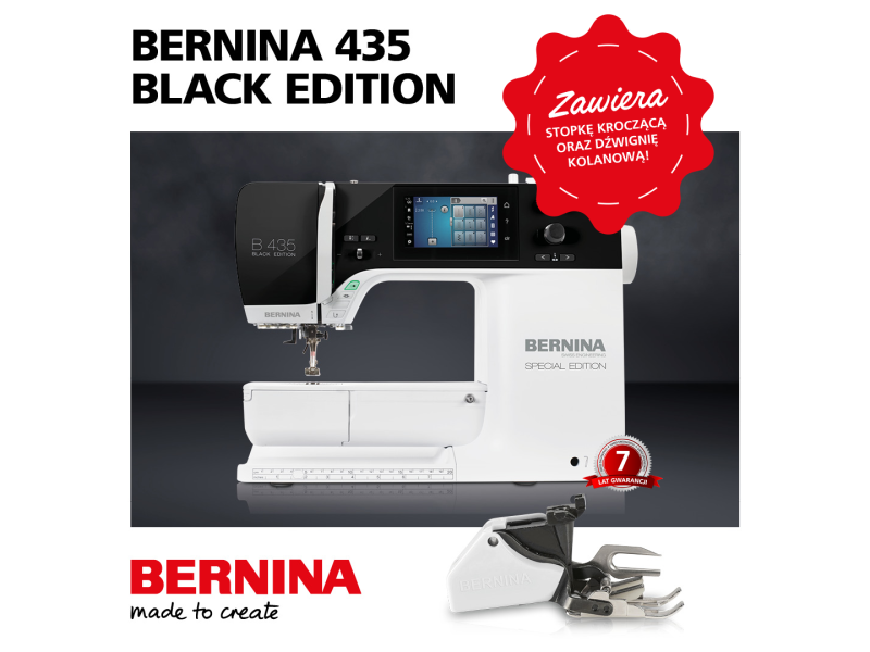 Maszyna do szycia Bernina B435 Black Edition | Wiking Polska | Maszyny do szycia BERNINA Maszyna do szycia Bernina B435 Black Edition | Wiking Polska | Maszyny do szycia BERNINA