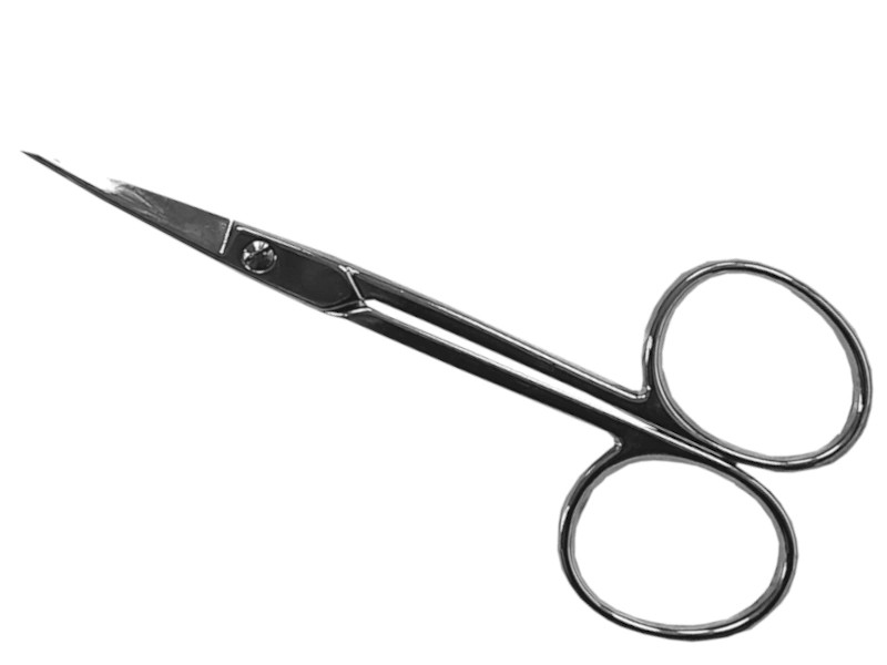 Embroidery scissors for cutting threads - curved