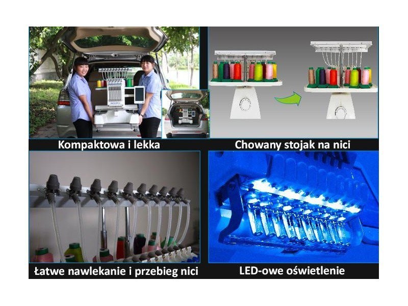 Hafciarka Ricoma EM1010 - jednogłowicowa -10 igłowa RICOMA Hafciarki do przemysłu Wiking Polska - 14