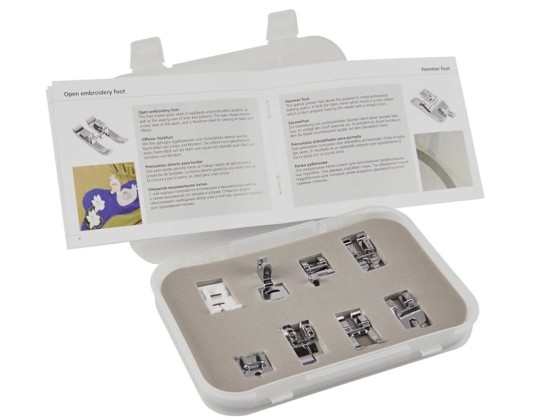 Набір з 8 лапок для машин Bernette B77 і B79 - лапки Bernette Набір з 8 лапок для машин Bernette B77 і B79 - лапки Bernette