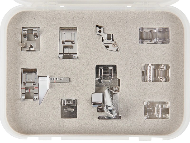 Set of 9 decorative sewing feet for Bernette B77 and B79 machines
