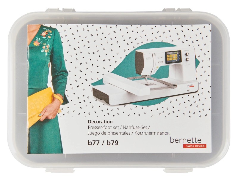 9-piece set for decorative sewing on Bernette B77 and B79 machines