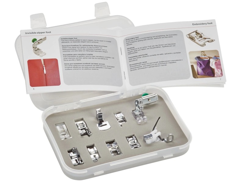 Набір з 10 лапок для механічних швейних машин Bernette | Wiking Polska | Аксесуари Bernette