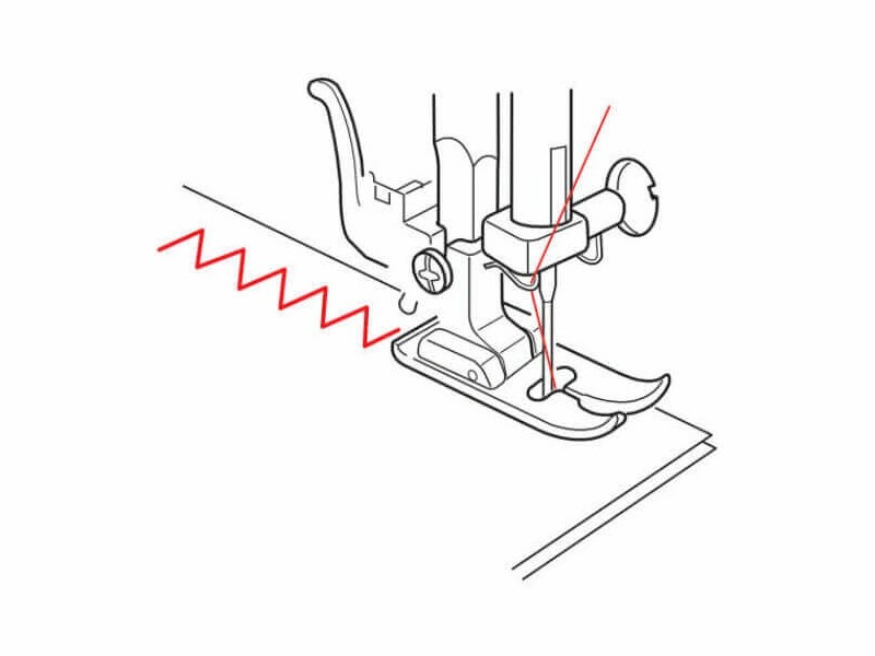 Universal foot (zig-zag) for Bernette machines