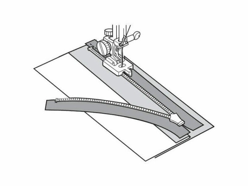 Concealed zipper foot for Bernette sewing machines Concealed zipper foot for Bernette sewing machines