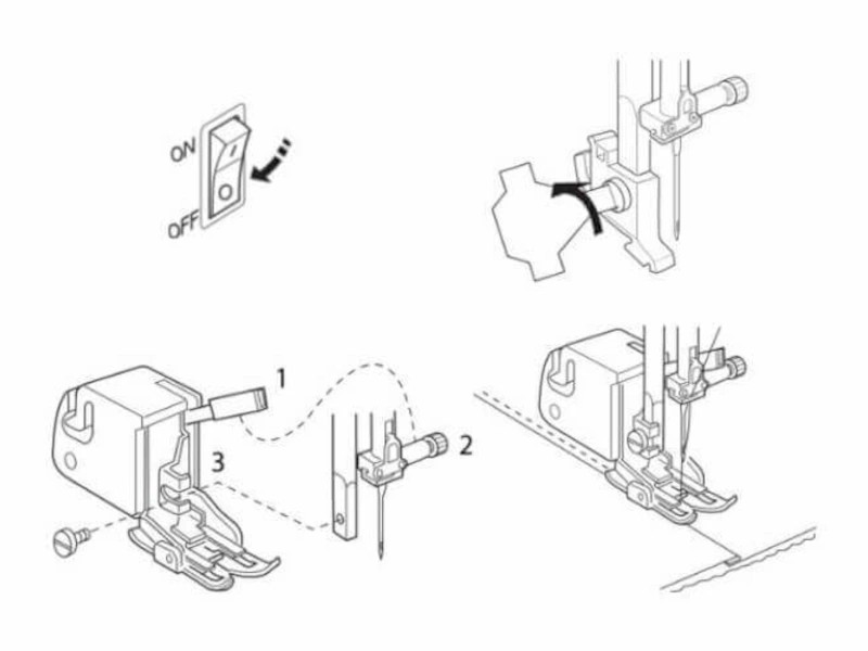 Heavy-duty walking foot for Bernette sewing machines Heavy-duty walking foot for Bernette sewing machines