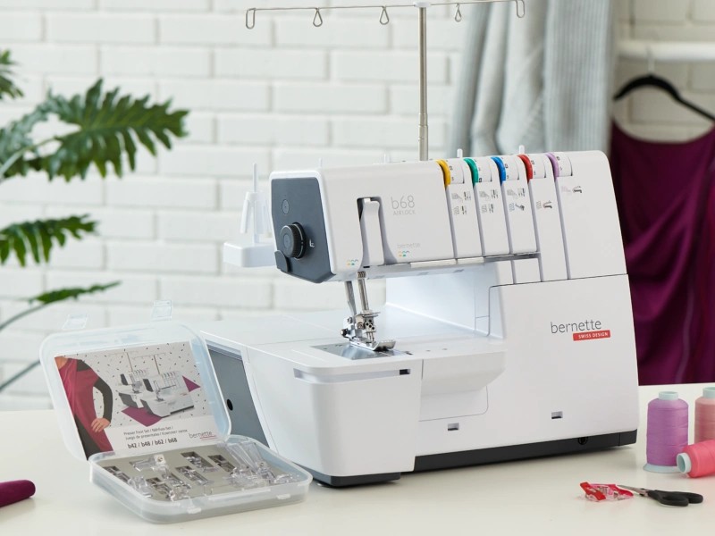 Set of 7 specialist feet for Bernette renders and coverlocks from the FunLock and AirLock series