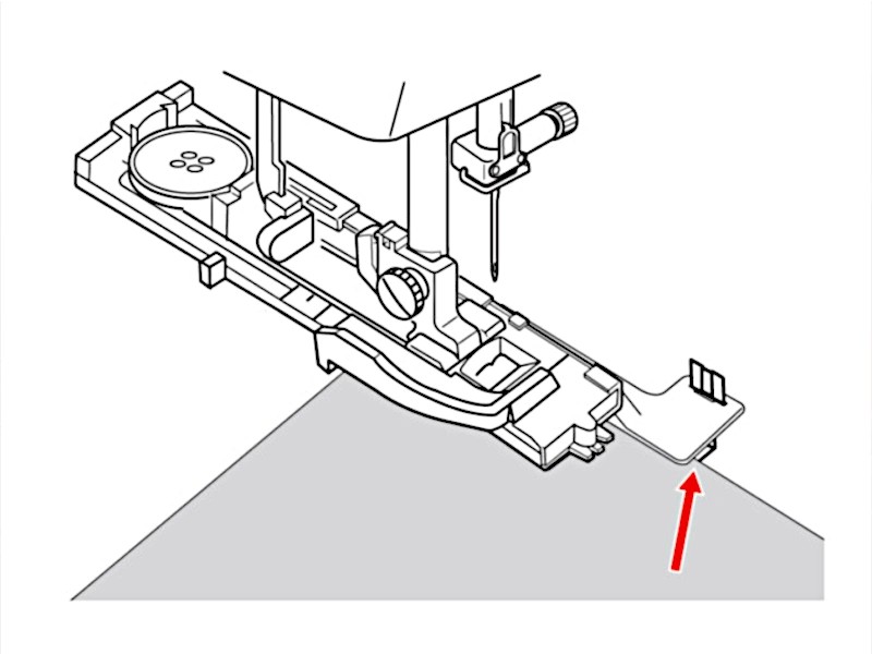 Buttonhole Foot Guide for Bernette Sewing Machines Buttonhole Foot Guide for Bernette Sewing Machines