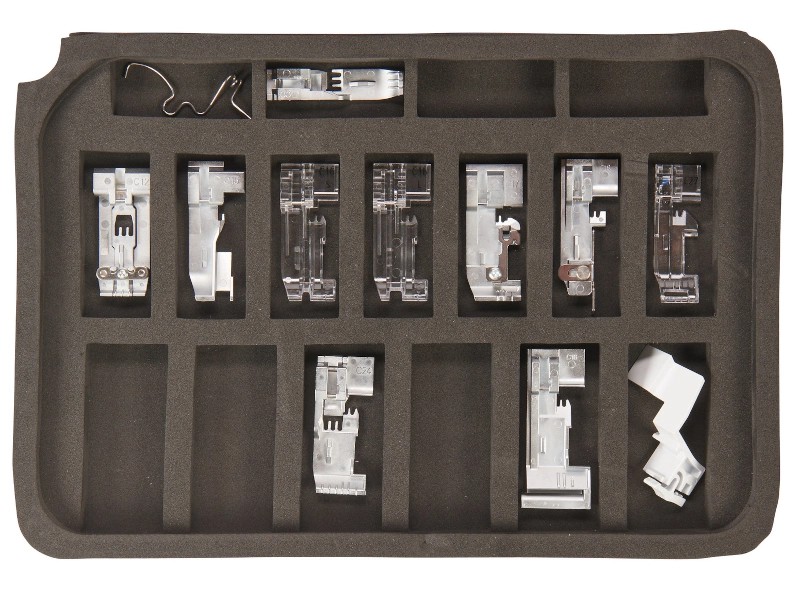 Case for accessories for Bernina overlocker