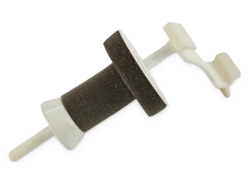 Horizontal spool pin for decorative threads for BERNINA overlocks and coverlocks