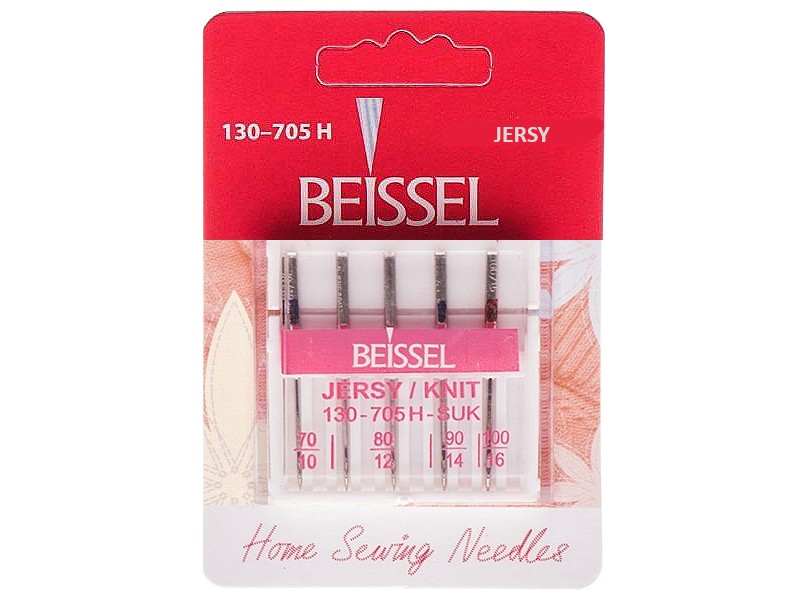 Needles for jersey, knitwear