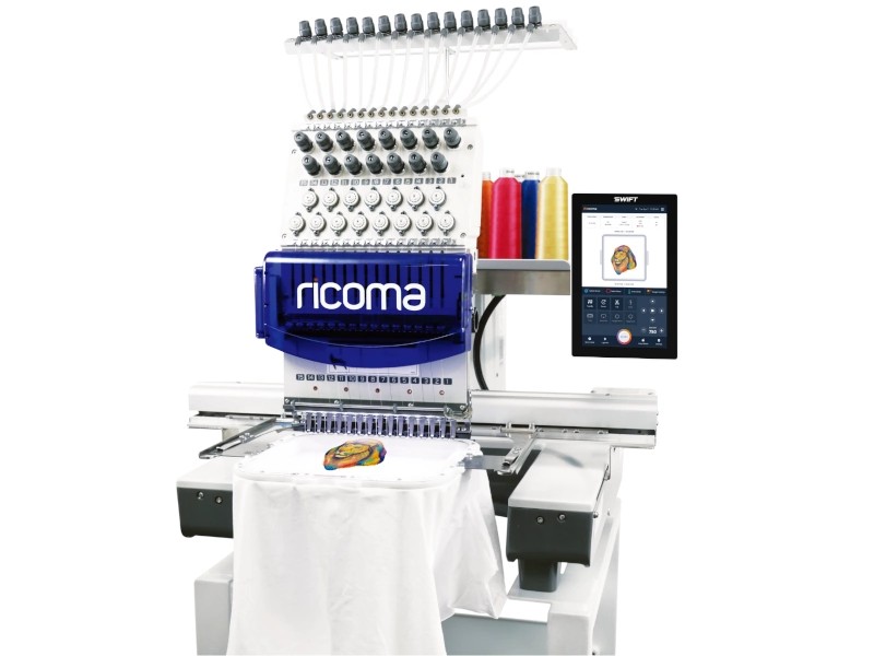 Ricoma RCM1501-10S embroidery machine - 15 needles with a new 10" screen | Wiking Polska | Embroidery machines for industry