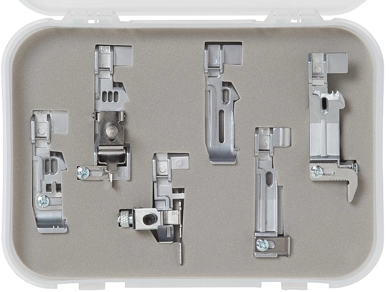 Set of 6 Bernette FunLock overlock presser feet | Wiking Polska | Bernette Accessories