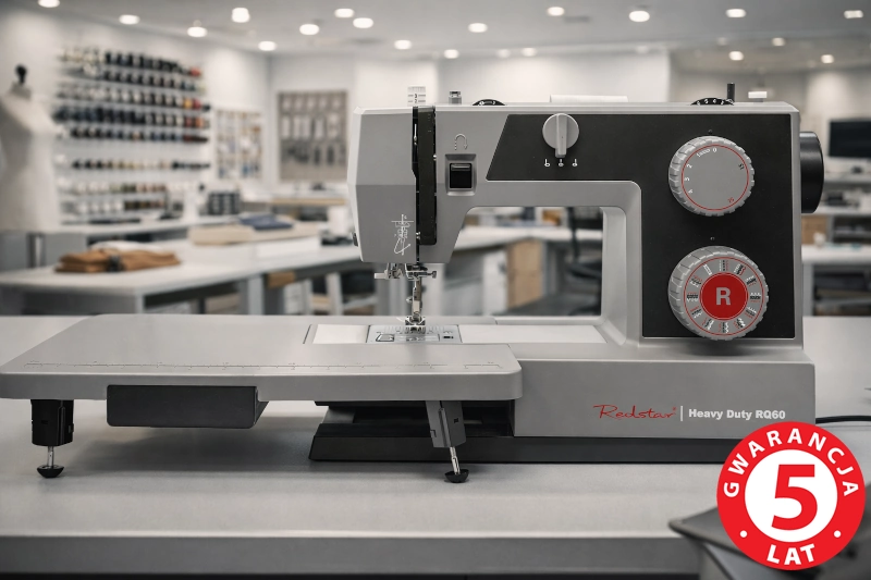 5 letnia gwarancja w maszynie do szycia REDSTAR RQ60 Heavy Duty