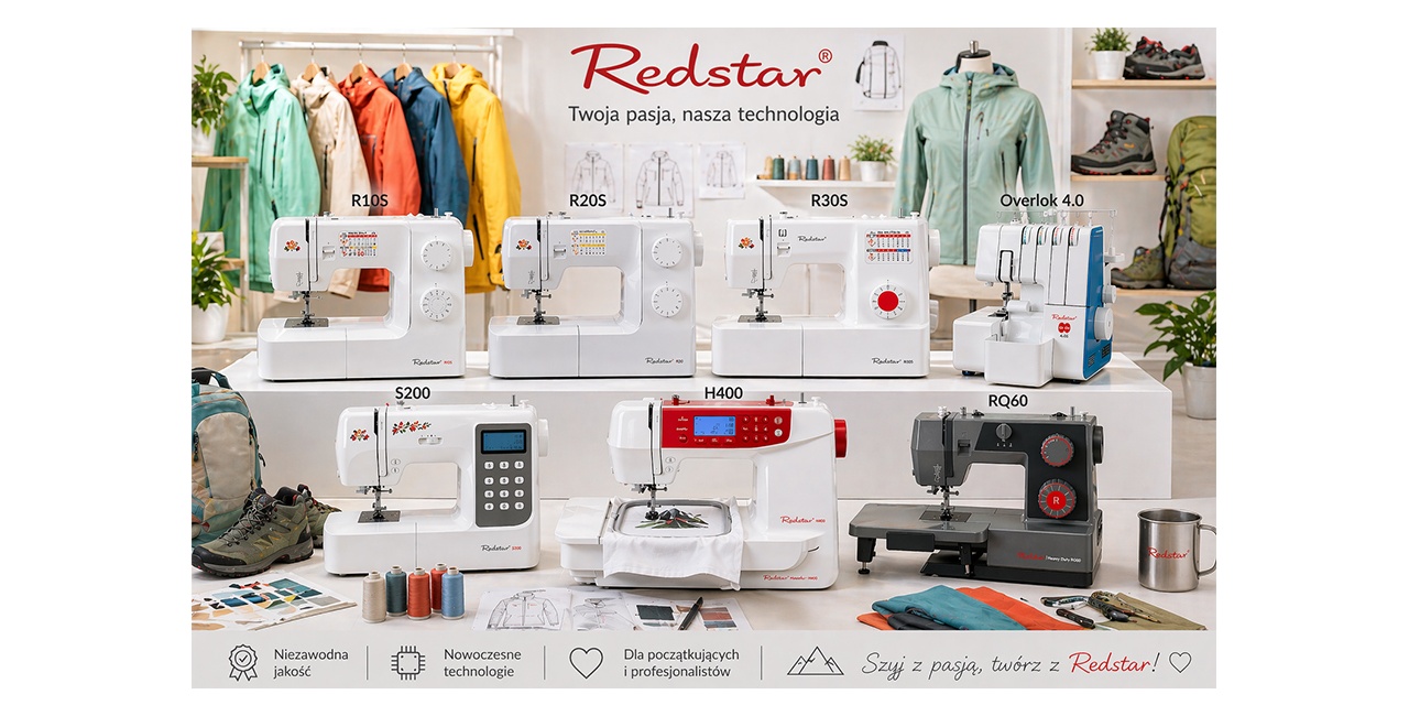 Redstar: kt&oacute;ry model wybrać? Poradnik od prostych projekt&oacute;w po intensywne szycie