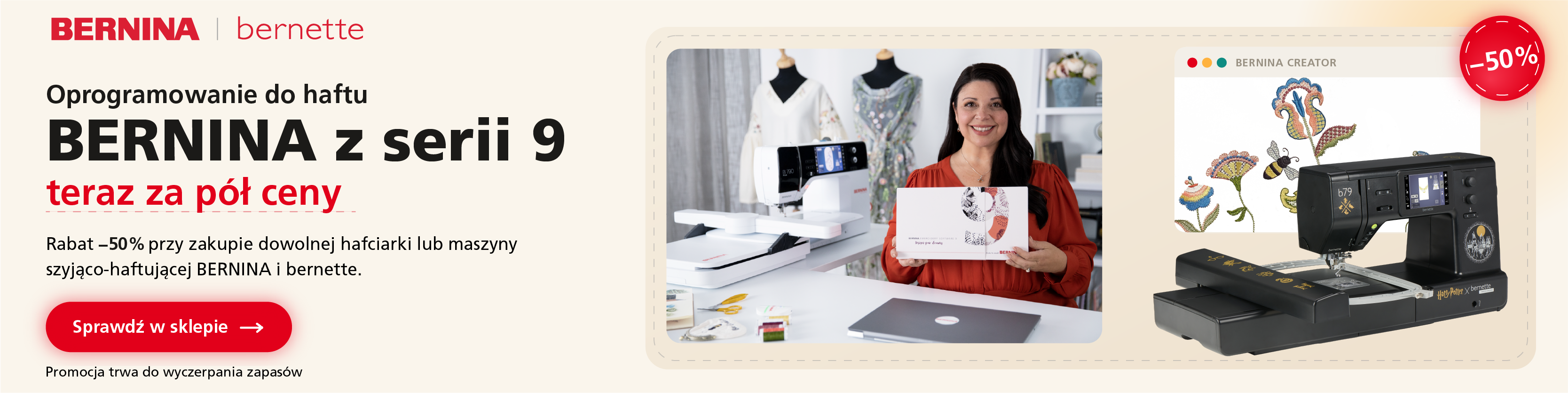 Bernina Creator za p&oacute;ł ceny