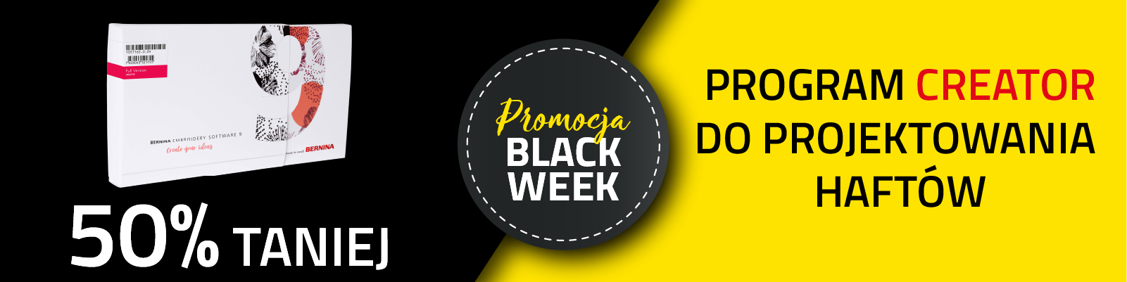 Black week program creator 50% taniej