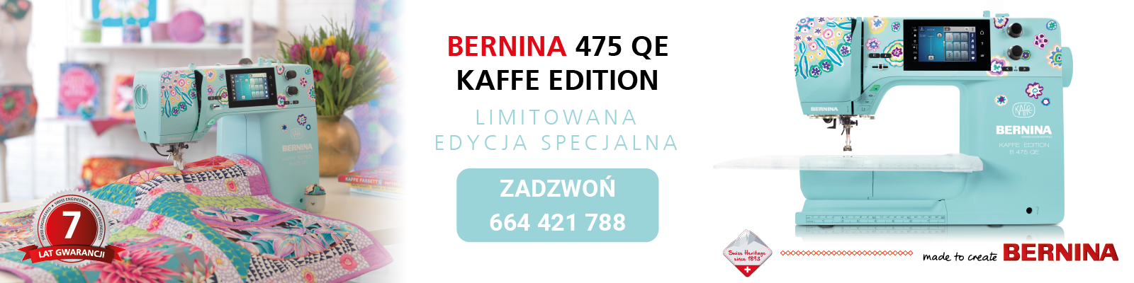 Bernina 475 QE Kaffe Edition